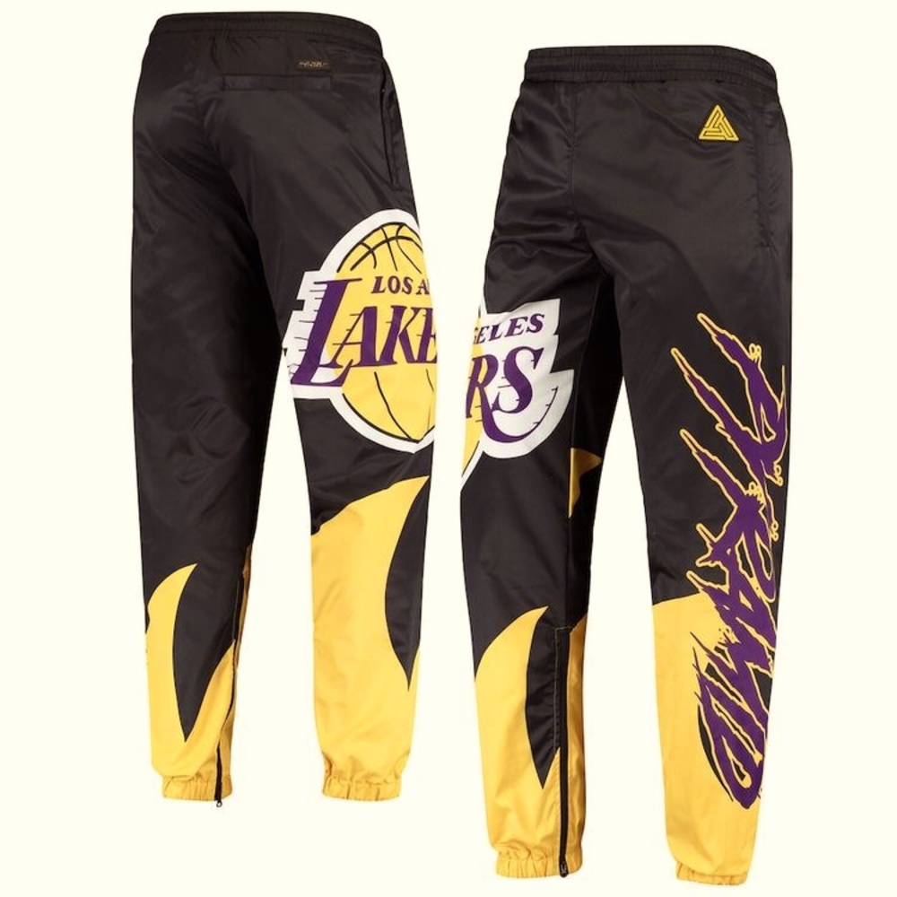 lakers jogger pants in pyramid black